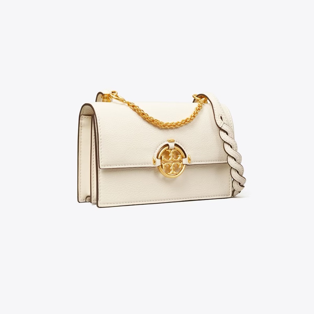 Tory Burch Miller Flap Shoulder Bag - Off White